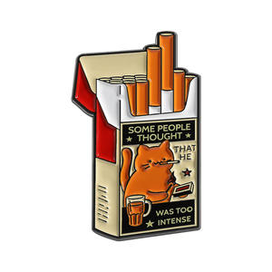 เข็มเคลือบเพื่อฆ่าแมวสูบบุหรี่ธีมแมวที่น่ารัก - Product Image 4