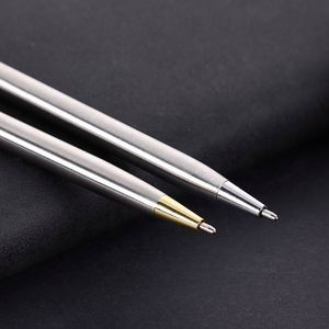 Custom Golden Touch <b>Pen</b> - Ballpoint in White, Black, Metallic, with Gold Accents, Ideal for Gifts & Office - Product Image 2