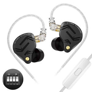 Auriculares intrauditivos profesionales <span class=keywords><strong>KZ</strong></span> ZS12 Pro X con conector QDC de 0.75 mm, aislamiento de ruido, diseño ergonómico, cableados, para presentaciones en vivo - Product Image 2