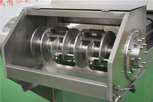 HUAGANG Machine industrielle à grande capacité pour la découpe, le planage et le broyage de blocs de viande de poulet congelée, avec moteur, modèle BR-700 SUS304 - Product Image 5