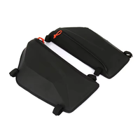 Sac de rangement pour portes avant X3 UTV pour Can Am Maverick X3 Maverick X3 MAX R RR 4x4 XMR XDS 2017+ Gris/Points de couture rouges
