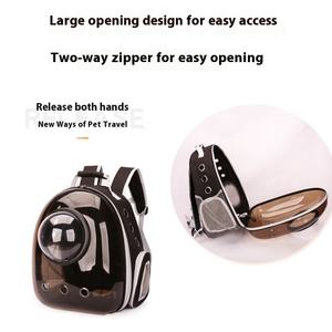 Mochila Transparente para Gatos con Diseño Sólido, Mochila de Viaje Panorámica para Mascotas con Bolsa Espacial, Juego de Cinco Piezas, Material Plástico para Animales Pequeños - Product Image 6