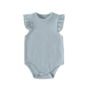 Custom Baby bambina vestiti con maniche a volant tutina per il primo compleanno per i neonati ragazzi e ragazze monogramma bambino - Product Image 4