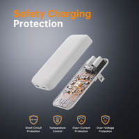 Cargador de Pared Rápido USB Tipo C PD GAN Delgado de 65 W, Adaptador de Corriente Portátil para Teléfono y Laptop, Enchufe Plegable Ecológico, Luz LED de 3 Puertos