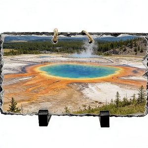 Peinture sur <span class=keywords><strong>ardoise</strong></span> personnalisée par sublimation thermique avec cordon, idéale pour les décorations murales suspendues. - Product Image 4