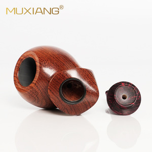 Muxiang Wooden Smoking Pipe Bent Type Rosewood Solid Wood Tobacco Pipe - Product Image 4