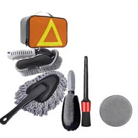 Outil de nettoyage automobile télescopique en plastique avec balayette et serpillière en microfibre nano pour voiture, avec brosses, fabriqué en Chine