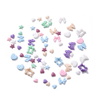 Nouvelle conception 6 grilles 3D en acrylique et alliage, breloques papillon de luxe, perles, bijoux, strass non thermocollants pour décorations d'ongles DIY