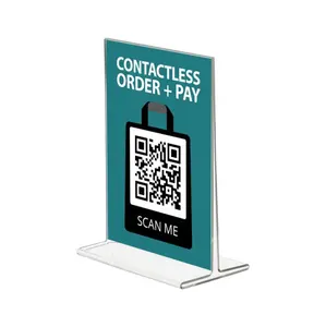 Free Samples Clear QR code STAND/Scan QR code holder