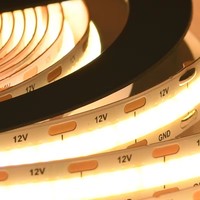 Bande LED COB intelligente pour décoration de Noël, éclairage d'ambiance intérieur, 5 m, contrôle par application, couleurs variées, 12 V, compatible TV, lumière LED