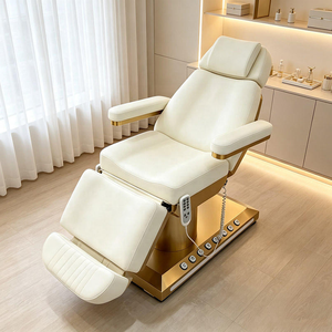 Lit de beauté électrique de luxe avec lampe d'ambiance et design respirant pour la cosmétologie et la relaxation thérapeutique – Table de soin professionnelle - Product Image 5