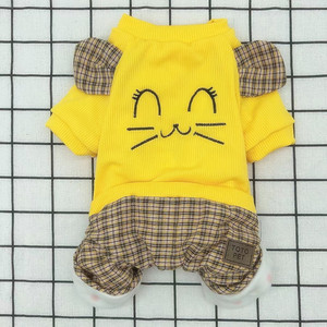 Dog Smiley Face Sweater Thickened Four-Paw Cotton Jacket Winter Pet <b>Clothes</b> <b>For</b> <b>Teddy</b> <b>Bear</b> Bichon Frise Schnauzer Poodle - Product Image 3