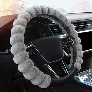 Fundas de <span class=keywords><strong>Volante</strong></span> Universales de Piel de Oveja Afelpada para Tacoma, Accord, Rav4, Mercedes Benz - Ajuste Perfecto - Product Image 4