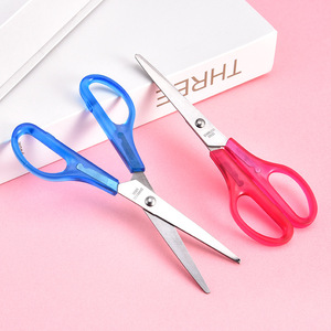 Tijeras Transparentes de Acero Inoxidable de 16.5 cm, Azules y Rojas, para Oficina, Estudiantes y Manualidades - Product Image 4