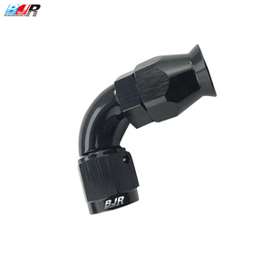 BJR haute Performance femelle CNC usiné aluminium AN3 90 degrés plein débit PTFE <span class=keywords><strong>tuyau</strong></span> fin un raccords pour lignes <span class=keywords><strong>de</strong></span> <span class=keywords><strong>tuyau</strong></span> PTFE - Product Image 3
