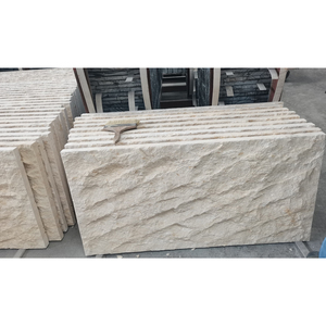 UnionStone Cheap Natural Split Beige Limestone Wall Tiles Cream White Modern Villa Durable - Product Image 2