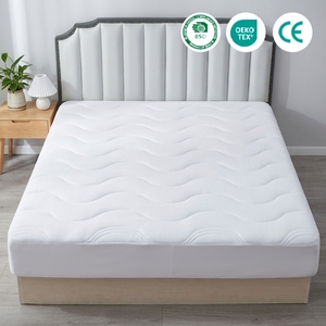 Cubrecolchón <span class=keywords><strong>Acolchado</strong></span> de Microfibra No Tejida, Impermeable, Silencioso, Suave, Hipoalergénico, Ajustable, <span class=keywords><strong>para</strong></span> Protección de Colchones en Hoteles y Hogares - Product Image 1