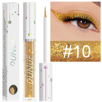 Eyeliner liquide pailleté en gros, 18 couleurs, longue tenue, cosmétiques pour femmes
