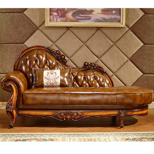 यूरोपीय अमेरिकी शैली उच्च अंत 123 संयोजन वास्तविक चमड़े के सोफे ठोस लकड़ी के छोटे आकार के रहने वाले कमरे के फर्नीचर - Product Image 6