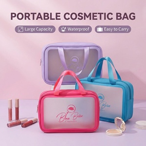 Bolsa de Maquillaje Ligera de PU de 11.5 Pulgadas, Bolsa de Aseo de Viaje para Mujer, Bolsa de Cosméticos de Gran Capacidad - Product Image 6