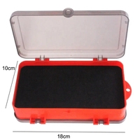 Vente en gros de boîte à appâts P2 boîte fendue double face 127g boîte d'accessoires en plastique portable ensemble d'appâts souples à crochet en plomb