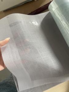 Cortina Moderna de Lino Marrón con Ondas Transparentes, Color y Tamaño Personalizables, Ecológica para Sala de Estar - Product Image 5