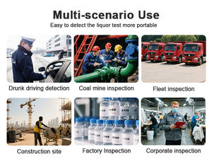 เครื่องวัดปริมาณอัลกอฮอล์จากหน้าจอ LCD เครื่องวิเคราะห์ก๊าซสำหรับการคัดกรองแอลกอฮอล์เร็ว AT7000 - Product Image 3