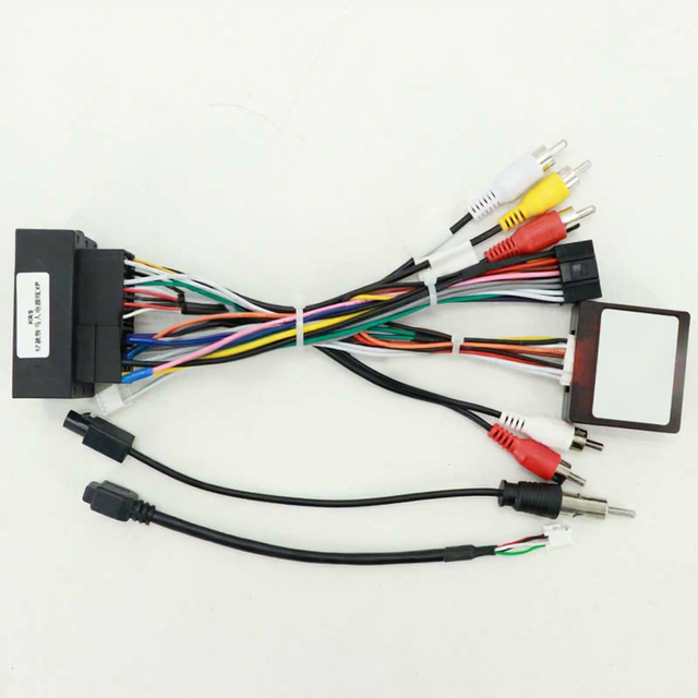 Car Audio Android Navigation Harness Power Cord with Protocol Box CANBUS Kit Suitable for Volkswagen High-end and Low-end Models