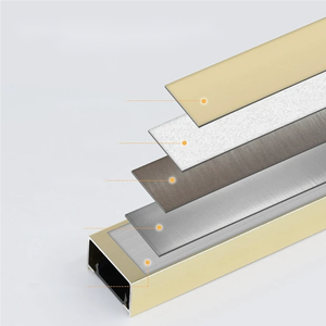 Nhúng U kênh nhôm viền màu vàng cho thiết kế tường và trần liền mạch - Product Image 4