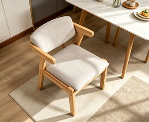 Modern Scandinavian Wooden Living Room <b>Chair</b> Velvet Upholstery Ergonomic Design Foam Filled Spindle <b>Back</b> Multi-Purpose - Product Image 6