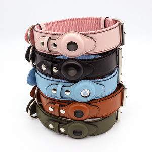 Collares de Lujo Personalizados para Mascotas de Cuero PU al por Mayor con Cincha y Compatibilidad con AirTag de Doble Capa Accesorios para Paseos al Aire Libre - Product Image 1