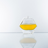 Flacon de parfum en verre hexagonal transparent spécial de 100 ml
