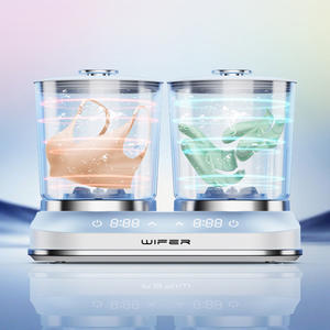 Mini machine à laver Wifer, double cuve, portable, alimentée par USB, 335x245x185mm, boîtier en plastique, fonctionne sur batterie - Product Image 2