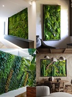 Cadre mural 3D en mousse naturelle véritable, couleur et taille personnalisables, mousse stabilisée, décoration pour la fête des mères, la remise des diplômes, la maison/le bureau