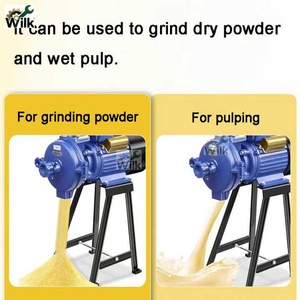 เครื่องบดเมล็ดพืช WILK คุณภาพเยี่ยม 220V 2000W/3000W 60-80กก./ชม. เครื่องบดและกะเทาะเปลือกเมล็ดพืช เครื่องบดแป้งละเอียด พร้อมมอเตอร์ - Product Image 4