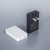 Ultra Slim Pd 3.0 35W Faltbarer US-Stecker Wand-Reise ladegerät Netzteil Dual Typ C-Anschluss für Iphone 15 16 Huawei Schnell ladung