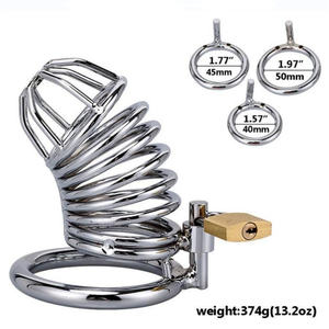 Classico gallo gabbia dispositivo di castità maschile per gli uomini prodotto del sesso - Product Image 5