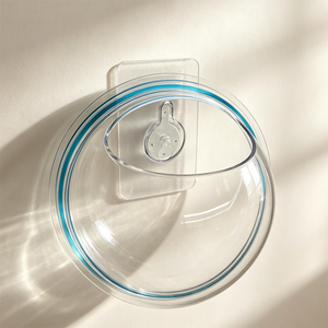 Vase suspendu hydroponique transparent de qualité supérieure, sans perçage, auto-adhésif, pour plantes murales, idéal pour les bureaux modernes - Product Image 6