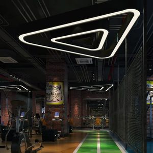 Sistema de Iluminación LED Triangular Personalizado, Lámpara de Techo Suspendida para Gimnasios, Oficinas, Centros Comerciales y Proyectos - Product Image 6