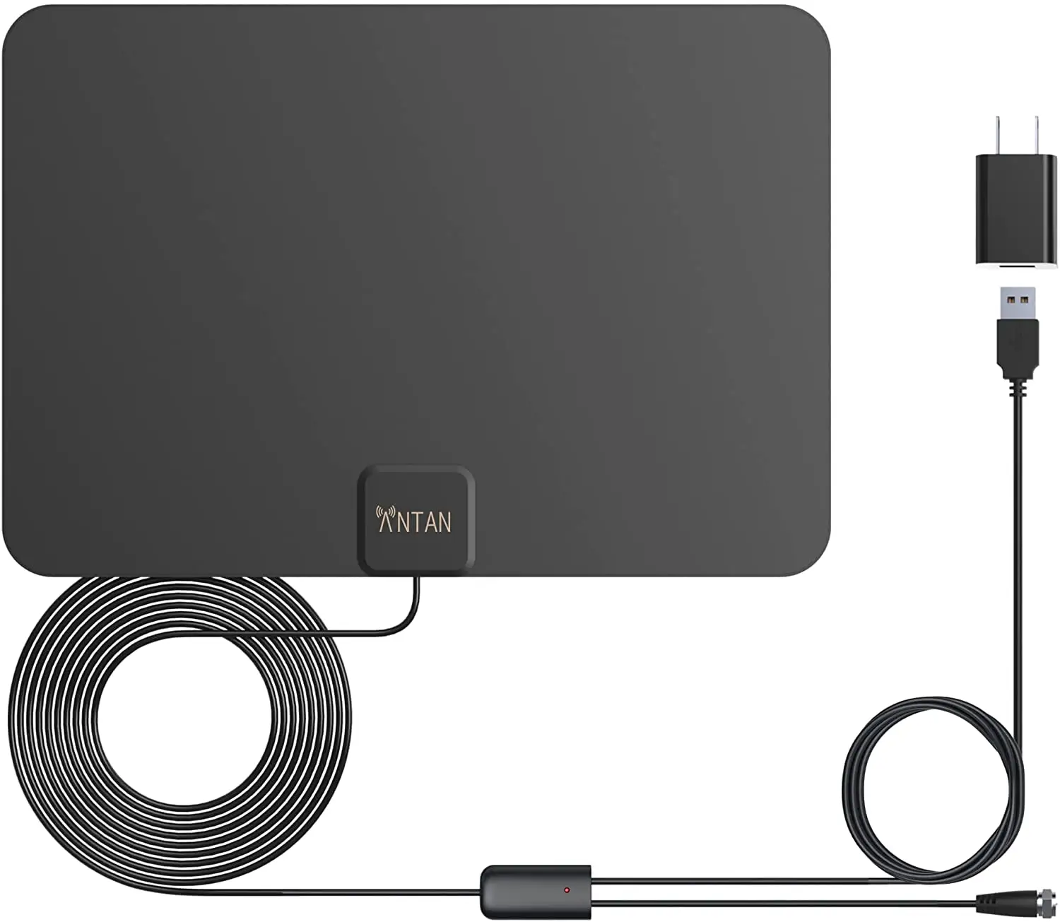 Indoor Amplified HD TV Antenna Up To 45 65 Mile Range Support 8K 4K 1080p VHF UHF Free View Television Local Channels