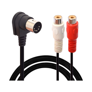 Adaptateur de câble RCA de qualité professionnelle 50 Cm/1.6 FT Din 5 broches prise mâle Din à Angle droit à 90 degrés pour Bang Olufsen Naim Quad - Product Image 1