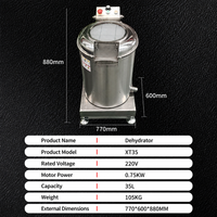 Commerciële centrifugale dehydrator machine van roestvrij staal, groente- en fruitdroger, voedselverwerkingsapparatuur fabriek