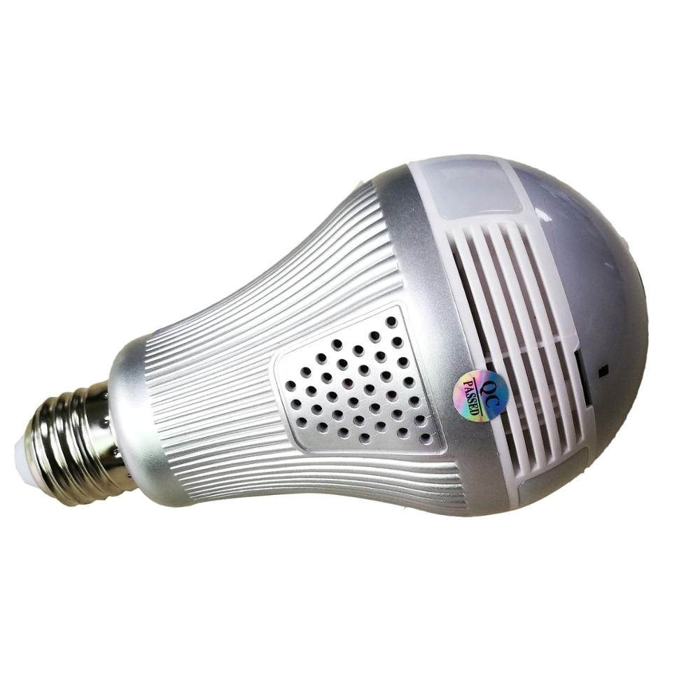 Port léger E27 5mp WIFI Ampoule 360 degrés Panoramique VR Caméra DE VIDÉOSURVEILLANCE pour la sécurité À La Maison
