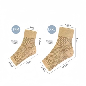Chaussettes <span class=keywords><strong>de</strong></span> compression à bout ouvert pour hommes et femmes soutien <span class=keywords><strong>de</strong></span> la <span class=keywords><strong>cheville</strong></span> accolades pour le sport fasciite plantaire enflure <span class=keywords><strong>entorse</strong></span> - Product Image 6