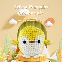 Kit de crochet Vanwoo fait main, motif animal, pour loisirs créatifs transfrontaliers, couture, tissage, jouets, sacs, avec manuel en anglais et tutoriel vidéo