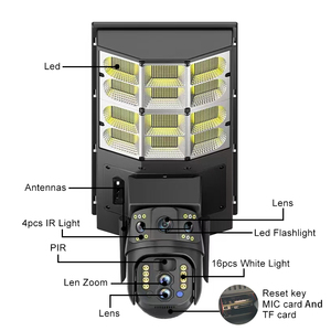 Leksell năng lượng mặt trời wifi 4G nhà ngoài trời an ninh video máy ảnh V380 Pro App deepseek ai ống kính kép 350 độ góc nhìn máy ảnh - Product Image 2