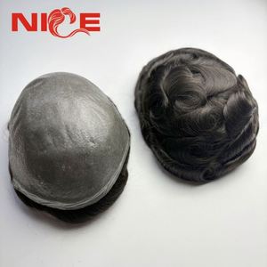 Toupee para Hombre con Frente Ondulado, Grosor de 0.12-0.14mm, Piel Delgada en Toda la Superficie, Nuevo Modelo <span class=keywords><strong>2022</strong></span>, Más Vendido y Popular - Product Image 1