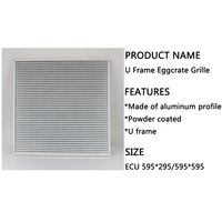 Grilles de retour d'air en aluminium en forme de U pour plafond, design durable, pour systèmes HVAC