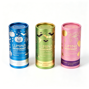 กล่องกระดาษแข็งทรงกลมสีสันสดใสสำหรับบรรจุขนมฟักทอง ช็อกโกแลต สำหรับเทศกาลฮาโลวีน รับทำโลโก้ตามสั่ง ราคาโรงงาน - Product Image 4