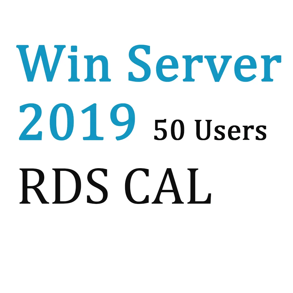 Hot Sale Win Server 2019 Remote Desktop 50 User Cal Win Server 2019 RDS 50 Cal License Send by Email